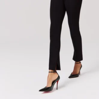 Erozee – Pantofi cu barete de 100 mm – Piele de vițel lăcuită – Negru – Femei