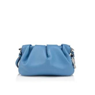 Eva Mini – Geantă crossbody – Piele de miel Nappa – Ceruleo