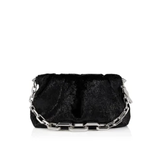 Eva Small – Geantă de umăr – Catifea – Negru Eva Small – Geantă de umăr – Catifea – Negru
