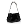 Eva Small – Geantă de umăr – Catifea – Negru