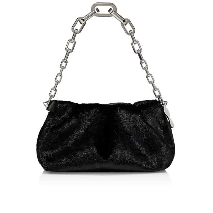 Eva Small – Geantă de umăr – Catifea – Negru