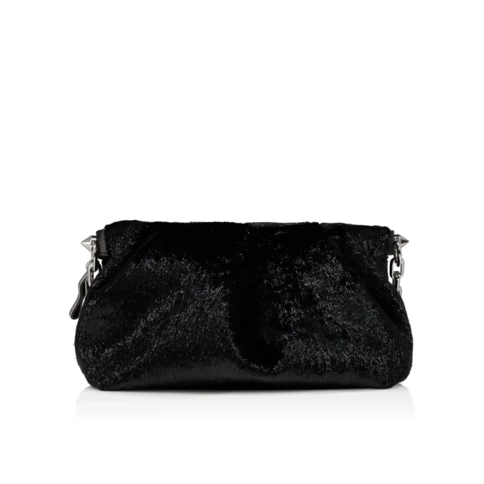 Eva Small – Geantă de umăr – Catifea – Negru