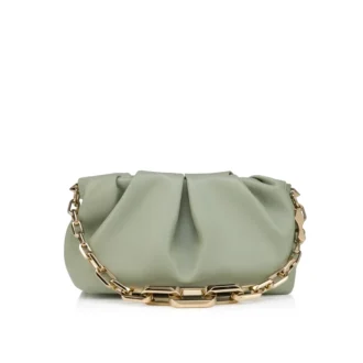 Eva Small – Geantă de umăr – Piele de miel Nappa – Haiiro Eva Small – Geantă de umăr – Piele de miel Nappa – Haiiro