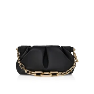 Eva Small – Geantă de umăr – Piele de miel Nappa – Negru