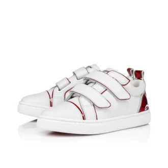 Funnyto Scratch – Sneakers – Piele de vițel și piele de vițel lăcuită Psychic – Bianco – Copii