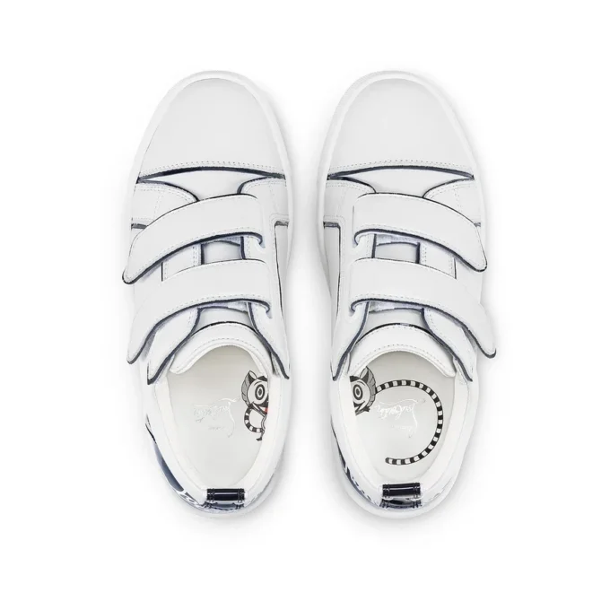 Funnyto Scratch – Sneakers – Piele de vițel lăcuită – Bianco – Copii