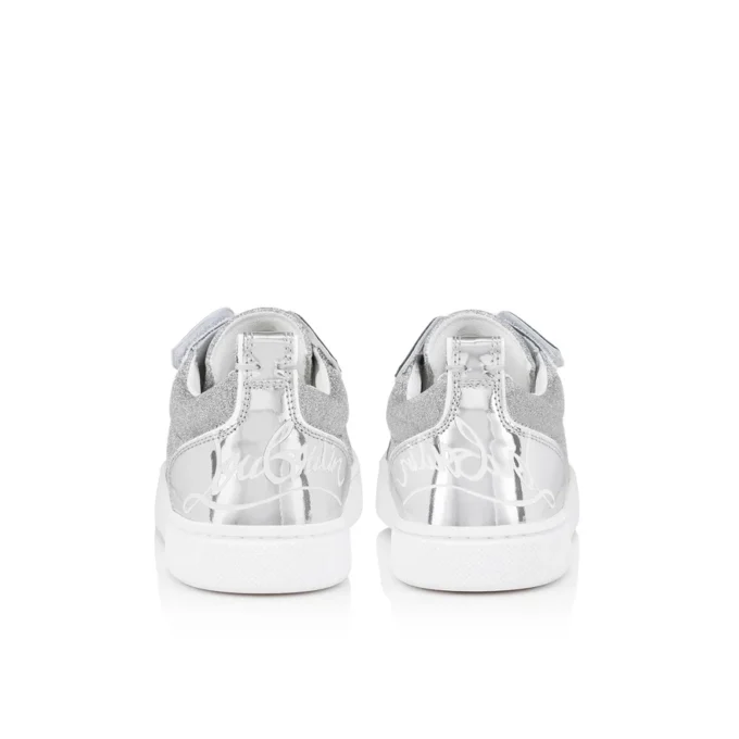 Funnyto – Sneakers – Piele de vițel cu sclipici – Argintiu – Copii Funnyto – Sneakers – Piele de vițel cu sclipici – Argintiu – Copii