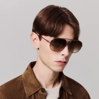 Greggo Lb0029 – Ochelari de soare – Metal – Bronz închis