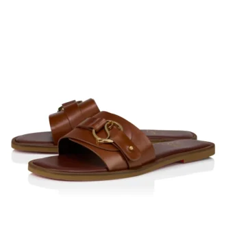 Her in Roma Mule – Mule – Piele de vițel – Carmine închis – Femei Her in Roma Mule – Mule – Piele de vițel – Carmine închis – Femei