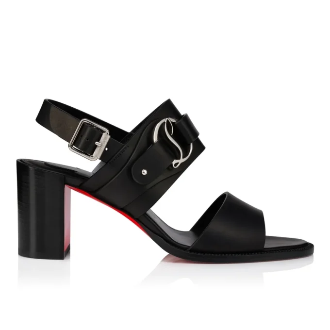 Her in Roma – Sandale de 70 mm – Piele de vițel cerată – Negru – Femei