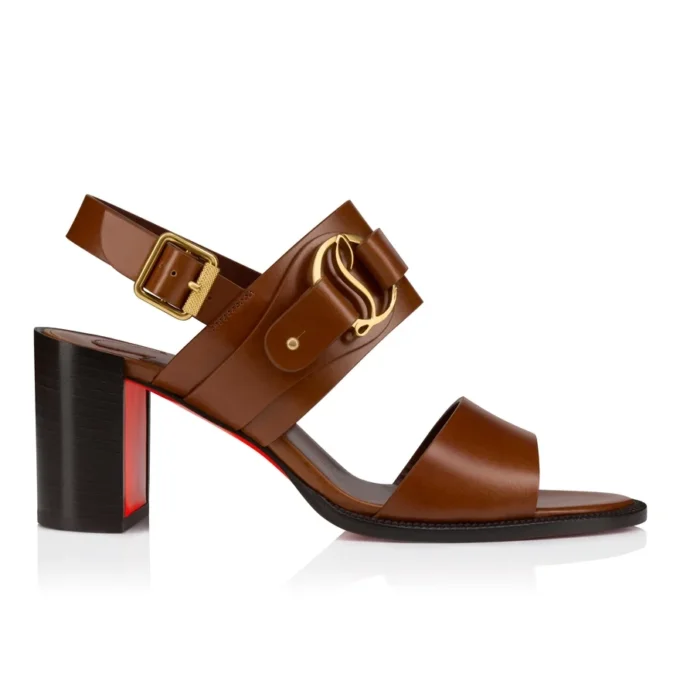 Her in Roma – Sandale de 70 mm – Piele de vițel patinată – Carmine închis – Femei Her in Roma – Sandale de 70 mm – Piele de vițel patinată – Carmine închis – Femei
