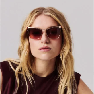 Hot Chick Lb0020 – Ochelari de soare – Metal – Auriu fumuriu