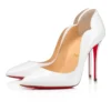Hot Chick – Pantofi cu toc de 100 mm – Piele de vițel lăcuită – Bianco – Femei