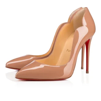 Hot Chick – Pantofi cu toc de 100 mm – Piele de vițel lăcuită – Blush – Femei