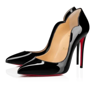 Hot Chick – Pantofi cu toc de 100 mm – Piele de vițel lăcuită – Negru – Femei