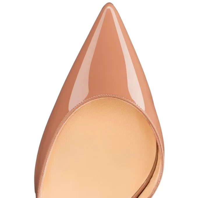 Iriza – Pantofi cu toc de 100 mm – Piele de vițel lăcuită – Blush – Femei