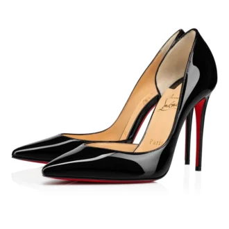 Iriza – Pantofi cu toc de 100 mm – Piele de vițel lăcuită – Negru – Femei