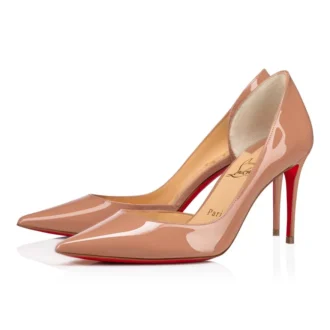 Iriza – Pantofi cu toc de 85 mm – Piele de vițel lăcuită – Blush – Femei