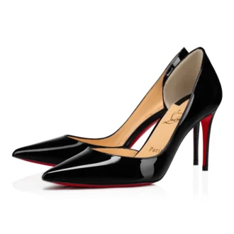 Iriza – Pantofi cu toc de 85 mm – Piele de vițel lăcuită – Negru – Femei