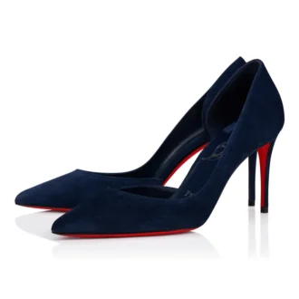 Iriza – Pantofi cu toc de 85 mm – Piele de vițel velur – Zaffiro – Femei