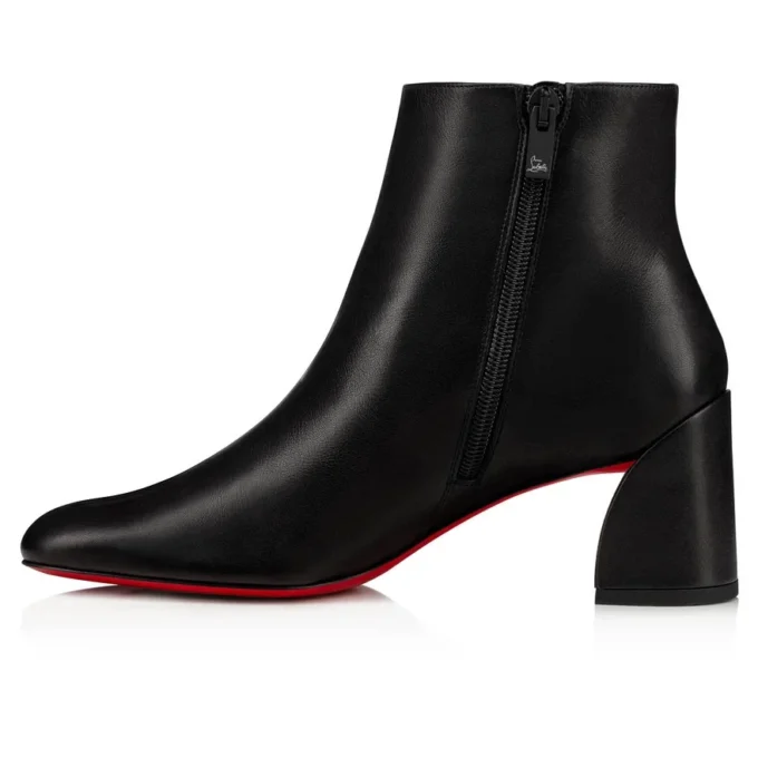 Jane Booty – Cizme joase de 55 mm – Piele de vițel – Negru – Femei