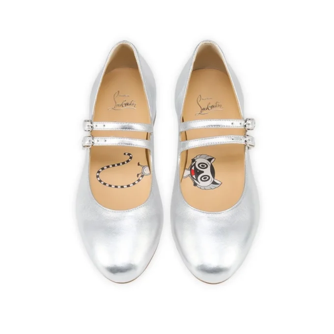 Jane Fille – Balerini – Piele Nappa laminată – Argintiu – Copii