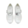 Jane Fille – Balerini – Piele nappa perlată – Bianco – Copii