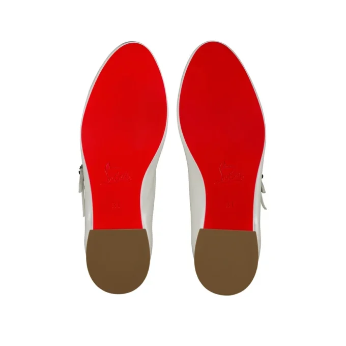 Jane Fille – Balerini – Piele nappa perlată – Bianco – Copii