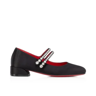 Jane Fille – Balerini – Satin creponat – Negru – Copii Jane Fille – Balerini – Satin creponat – Negru – Copii