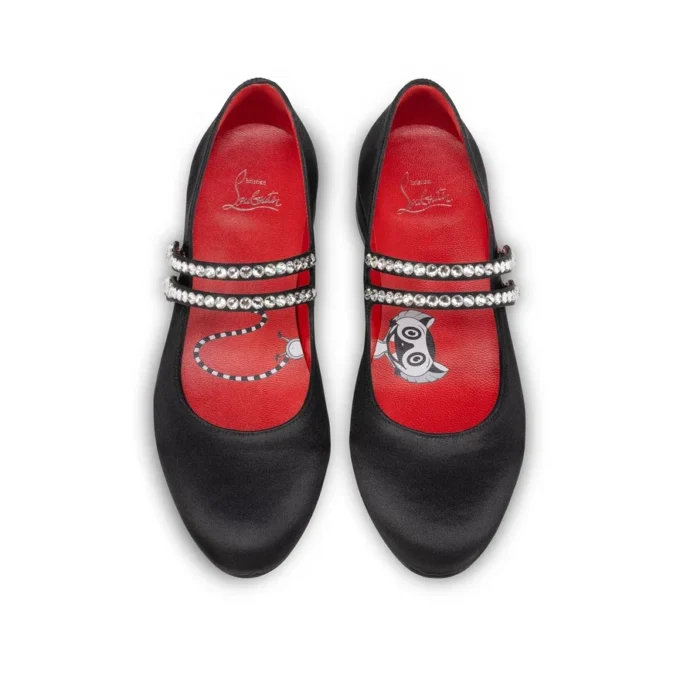 Jane Fille – Balerini – Satin creponat – Negru – Copii Jane Fille – Balerini – Satin creponat – Negru – Copii