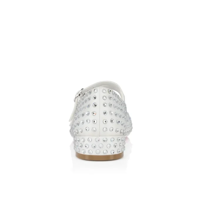 Jane Fille Strass Boum – Balerini – Satin creponat și strasuri – Ivory – Copii Jane Fille Strass Boum – Balerini – Satin creponat și strasuri – Ivory – Copii