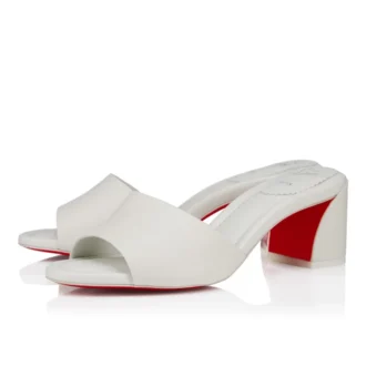 Jane Mule – Mule de 55 mm – Piele Nappa – Bianco – Femei Jane Mule – Mule de 55 mm – Piele Nappa – Bianco – Femei