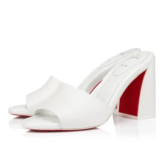 Jane Mule – Mule de 85 mm – Piele de miel Nappa – Bianco – Femei Jane Mule – Mule de 85 mm – Piele de miel Nappa – Bianco – Femei