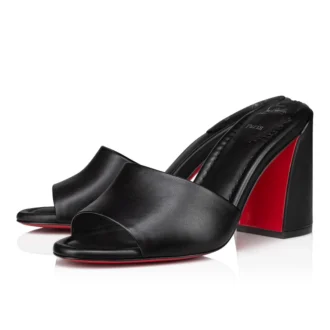 Jane Mule – Mule de 85 mm – Piele de miel Nappa – Negru – Femei Jane Mule – Mule de 85 mm – Piele de miel Nappa – Negru – Femei