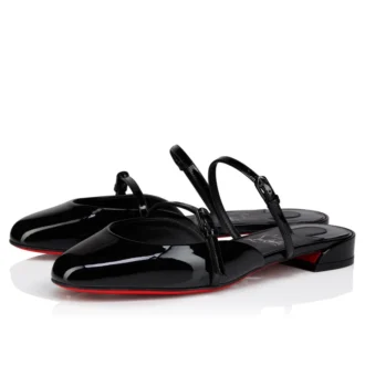 Jane Nina – Mule – Piele de vițel lăcuită – Negru – Femei Jane Nina – Mule – Piele de vițel lăcuită – Negru – Femei