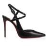 Jenlove – Pantofi cu toc de 100 mm și curele – Piele de ied – Negru – Femei Jenlove – Pantofi cu toc de 100 mm și curele – Piele de ied – Negru – Femei
