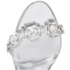 Just Jewel – Sandale de 85 mm – TPU și piele de vițel laminată – Cristal – Femei