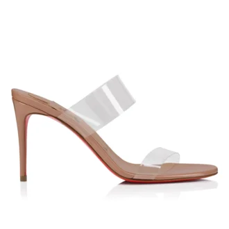 Just Nothing – Mule de 85 mm – Piele lăcuită și TPU – Blush – Femei Just Nothing – Mule de 85 mm – Piele lăcuită și TPU – Blush – Femei