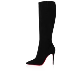 Kate Botta – Cizme de 100 mm – Piele de vițel velur – Negru Kate Botta – Cizme de 100 mm – Piele de vițel velur – Negru