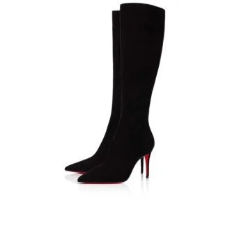 Kate Botta – Cizme de 85 mm – Piele de vițel velur – Negru – Femei Kate Botta – Cizme de 85 mm – Piele de vițel velur – Negru – Femei