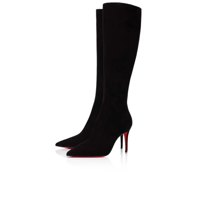 Kate Botta – Cizme de 85 mm – Piele de vițel velur – Negru – Femei Kate Botta – Cizme de 85 mm – Piele de vițel velur – Negru – Femei