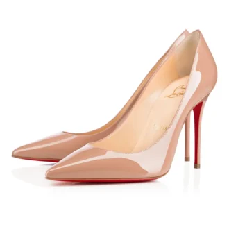 Kate – Pantofi cu toc de 100 mm – Piele de vițel lăcuită – Blush