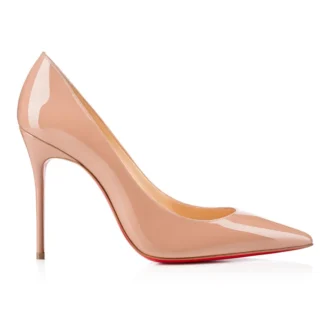 Kate – Pantofi cu toc de 100 mm – Piele de vițel lăcuită – Blush