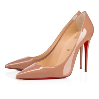 Kate – Pantofi cu toc de 100 mm – Piele de vițel lăcuită – Blush – Femei