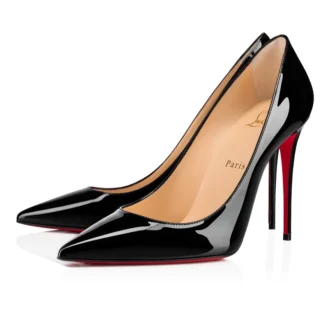 Kate – Pantofi cu toc de 100 mm – Piele de vițel lăcuită – Negru – Femei