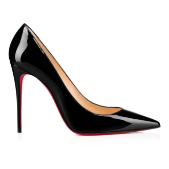 Kate – Pantofi cu toc de 100 mm – Piele de vițel lăcuită – Negru – Femei