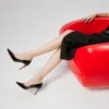 Kate – Pantofi cu toc de 85 mm – Piele de vițel lăcuită – Negru – Femei
