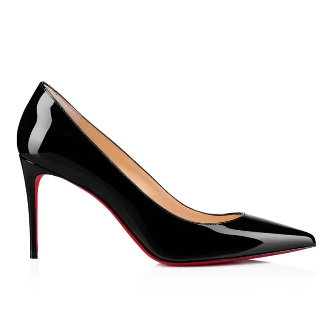 Kate – Pantofi cu toc de 85 mm – Piele de vițel lăcuită – Negru – Femei