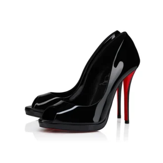 Lady Z – Pantofi cu toc de 120 mm – Piele de vițel lăcuită – Negru – Femei