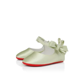 Lou Babe – Balerini – Satin creponat – Pastel Manuka – Baby